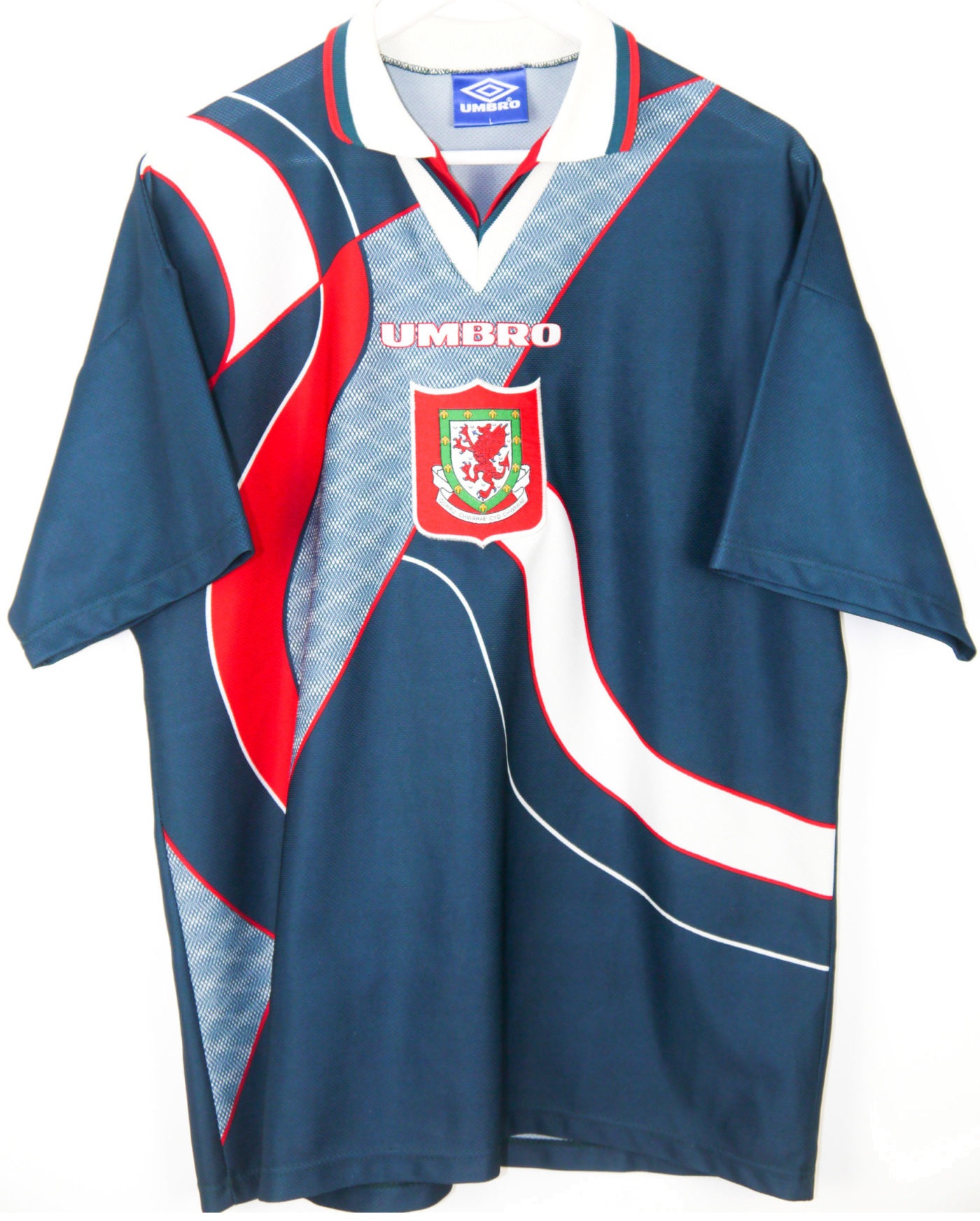 Camisa II seleção do País de Gales 1994 1995 retro Umbro